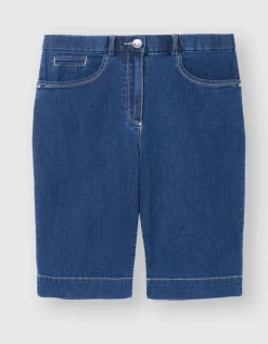 Bermuda coton bleu denim