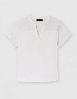 Blouse gaze coton blanc