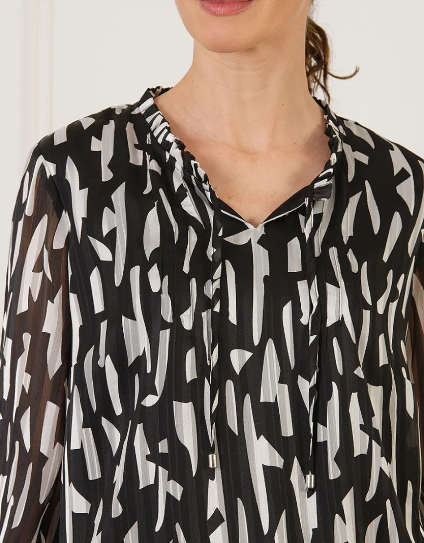 Blouse motif graphique
