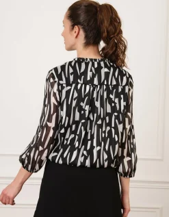 Blouse motif graphique