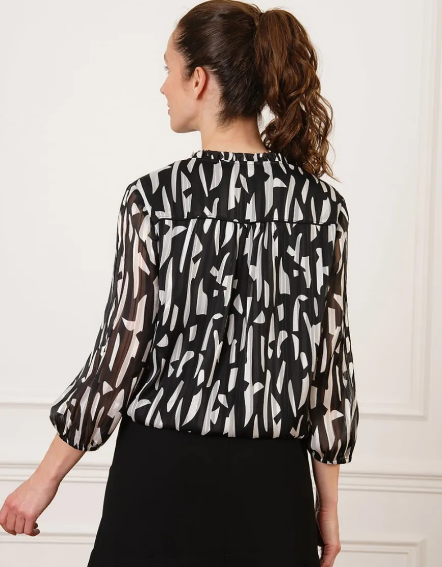 Blouse motif graphique