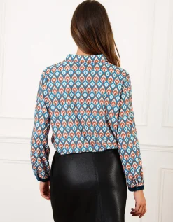 Blouse motif seventies
