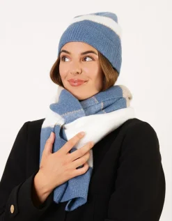 Bonnet bleu rayures
