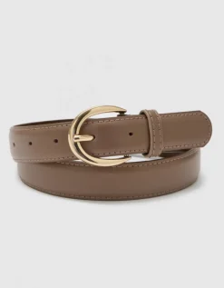 Ceinture cuir beige