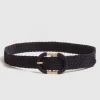 Ceinture tressée marine