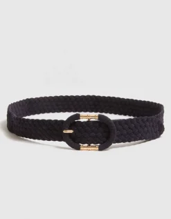 Ceinture tressée marine