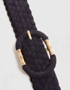 Ceinture tressée marine