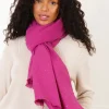 Écharpe fuchsia paillette