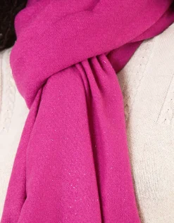 Écharpe fuchsia paillette