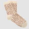 Chaussettes léopard écru