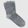 Chaussettes léopard gris
