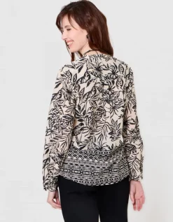 Chemisier coton beige