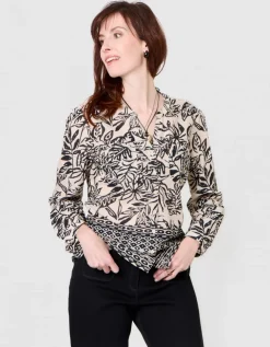 Chemisier coton beige