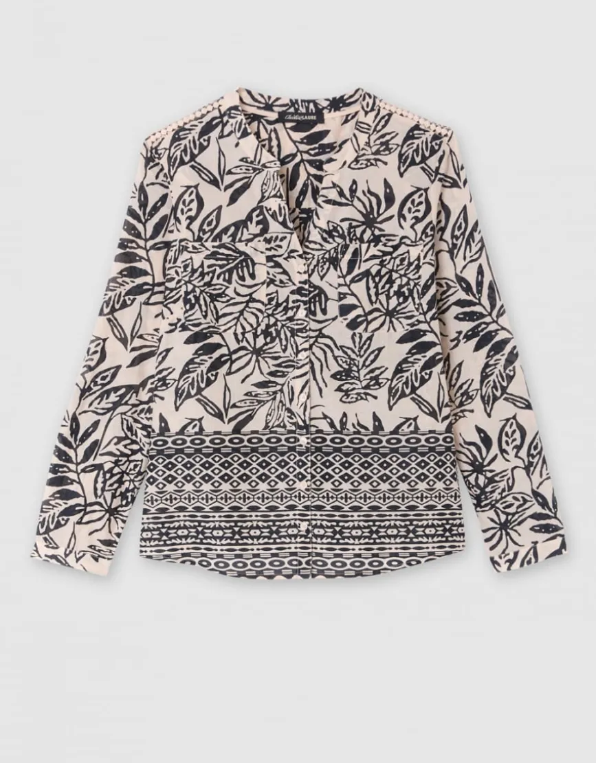 Chemisier coton beige