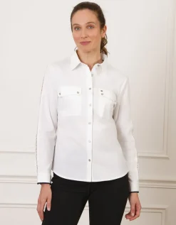 Chemisier coton blanc