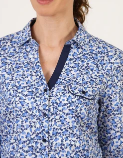 Chemisier coton motif