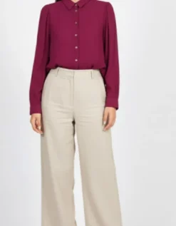 Chemisier coton prune