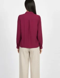 Chemisier coton prune