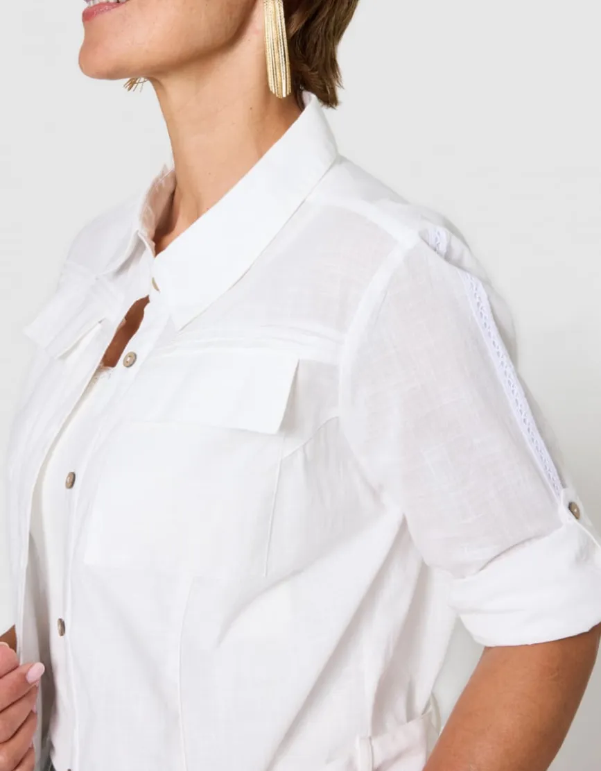 Chemisier long blanc
