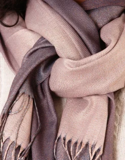 Echarpe chaude taupe