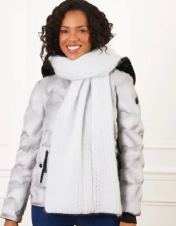 Echarpe douce gris clair