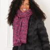 Echarpe tweed fuchsia