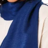 Foulard bleu brillant