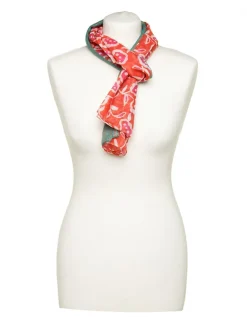 Foulard corail fleuri