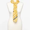 Foulard imprimé jaune