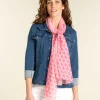 Foulard imprimé rose