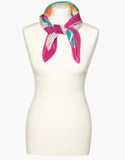 Foulard plissé carré