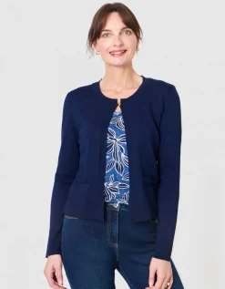Gilet boléro bleu marine