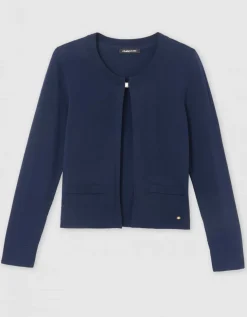 Gilet boléro bleu marine