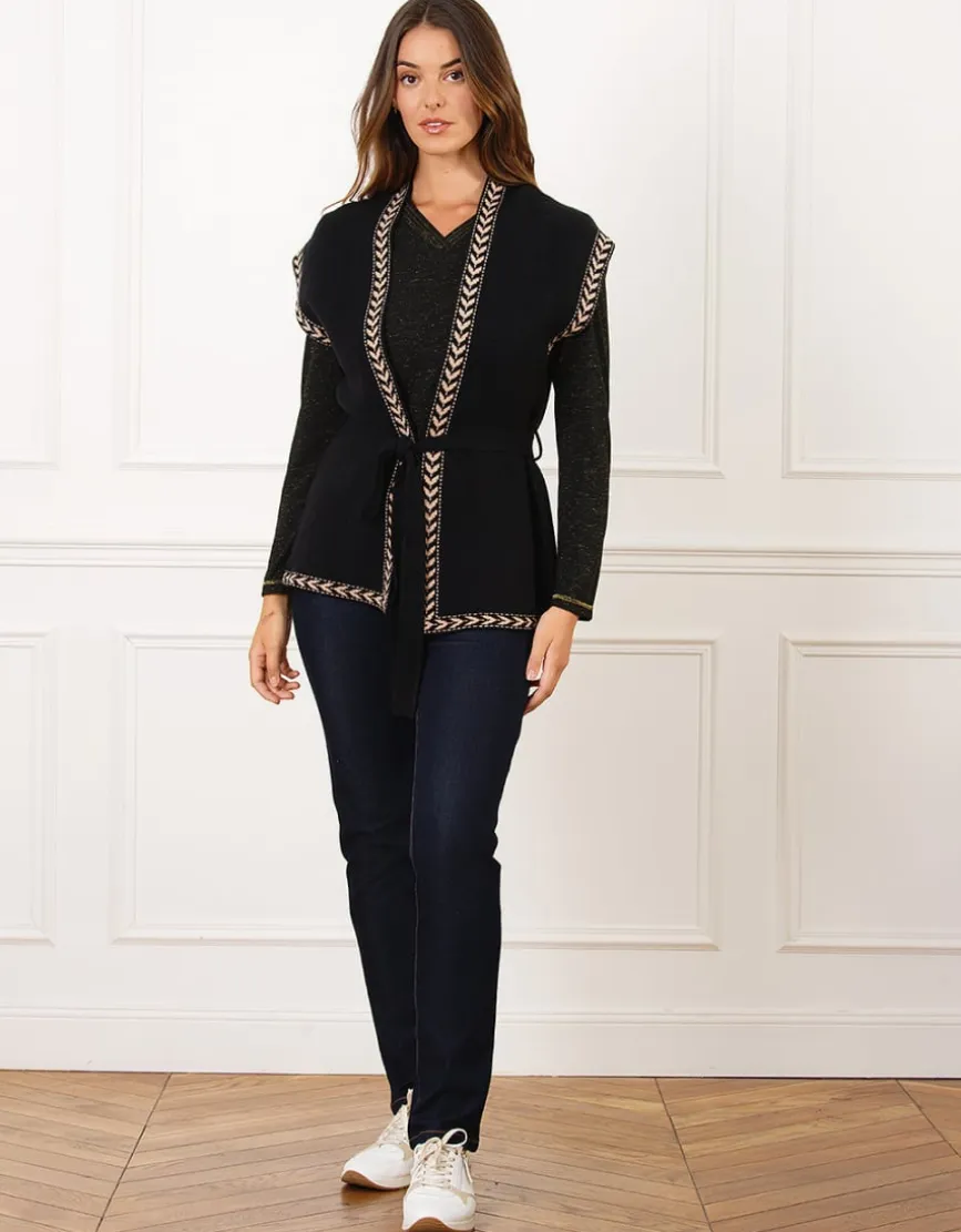 Gilet long noir