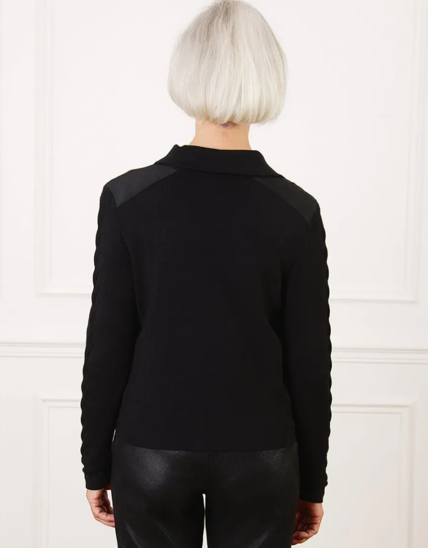 Gilet noir zippé