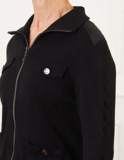 Gilet noir zippé