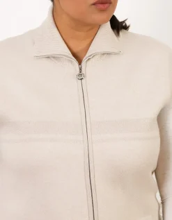 Gilet sans manches beige