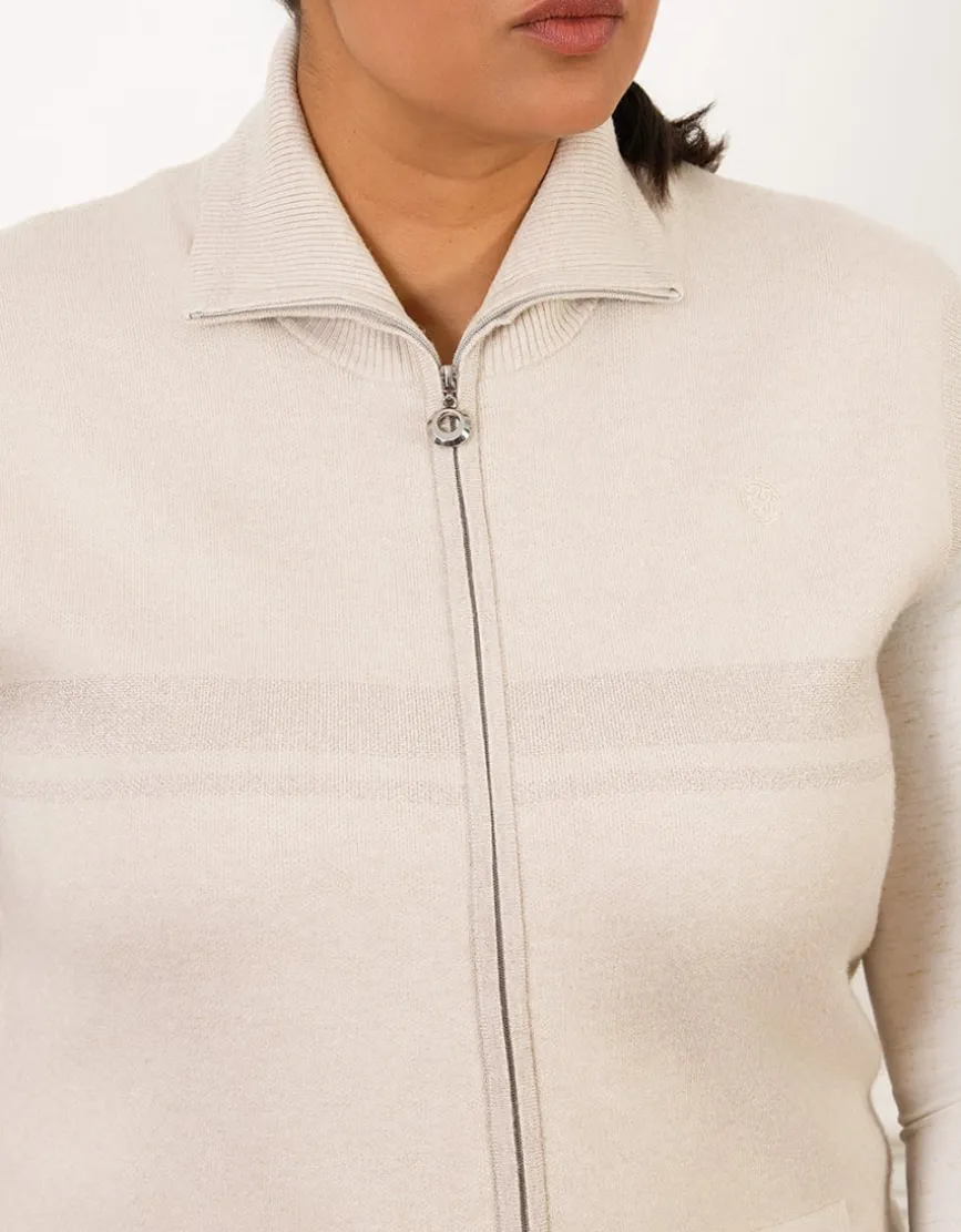 Gilet sans manches beige