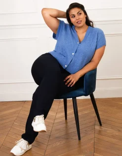 Gilet sans manches bleu