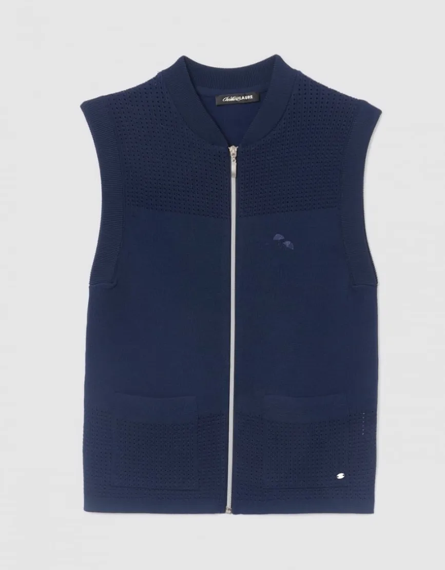 Gilet sans manches marine