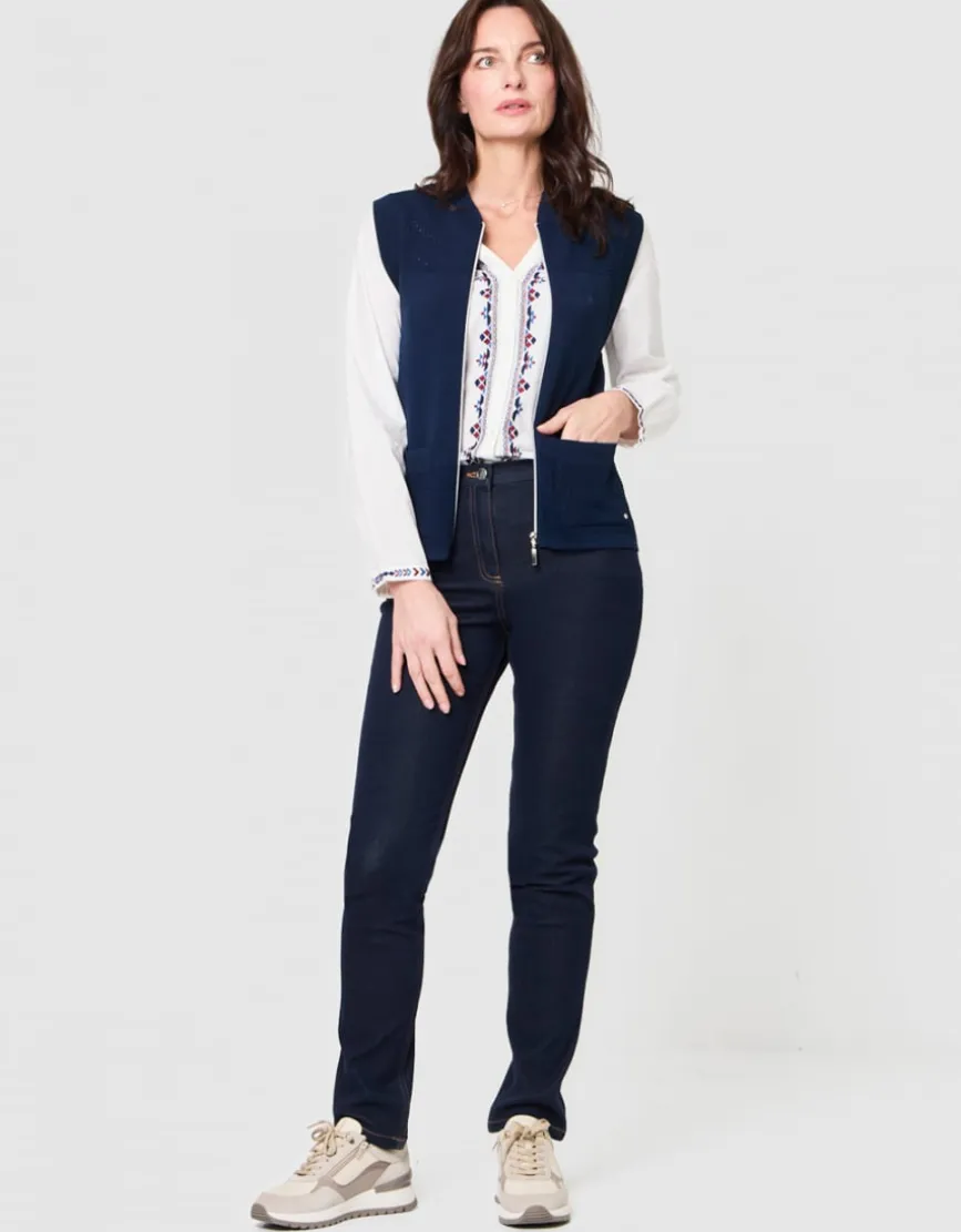 Gilet sans manches marine