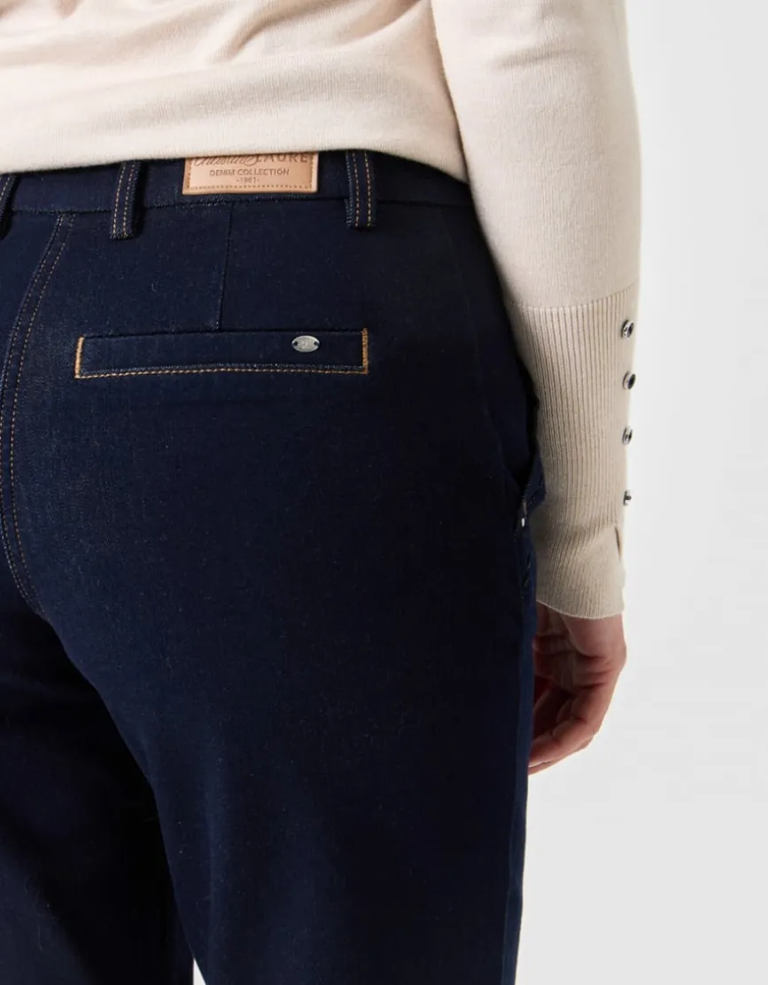 Jean droit coton brut