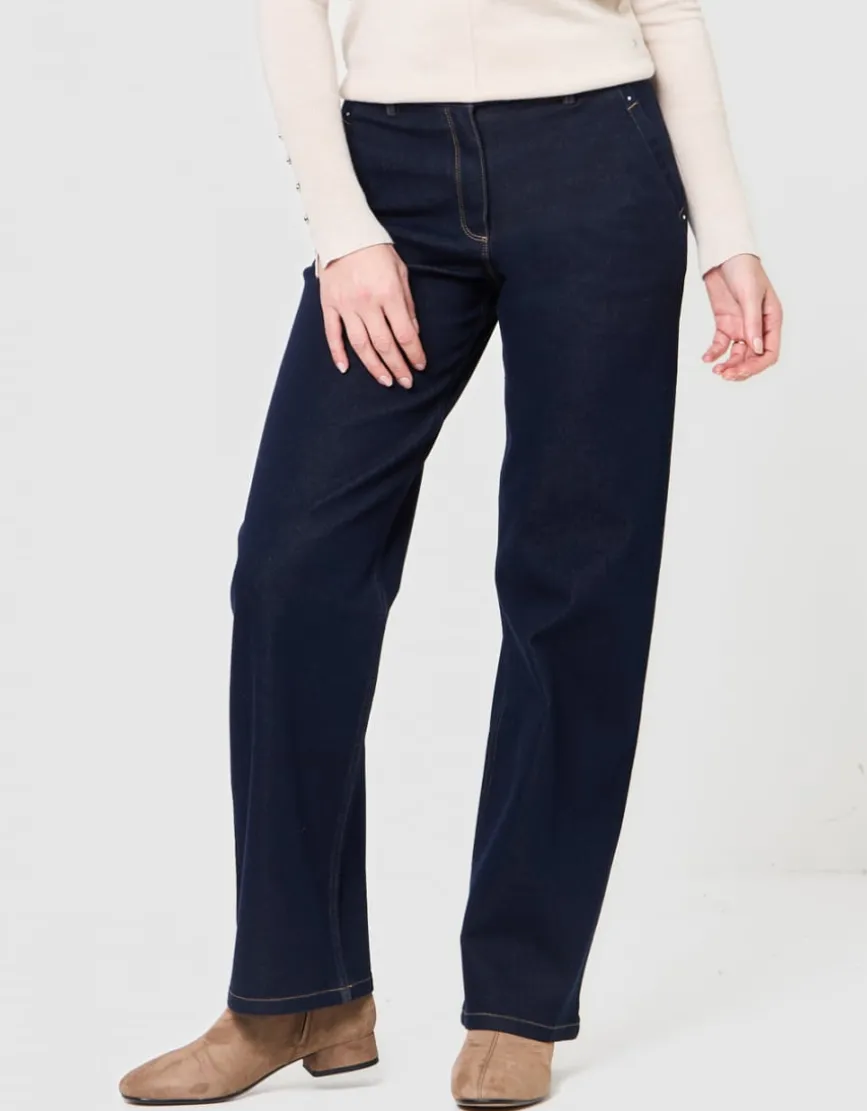 Jean droit coton brut