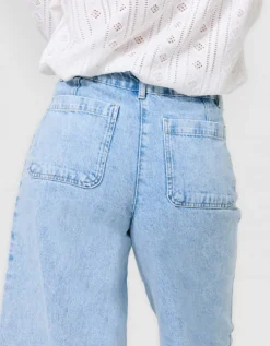 Jean large 7/8 bleu clair