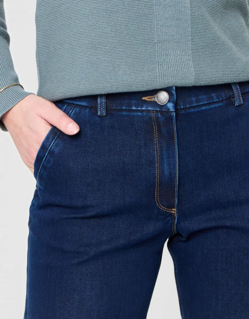 Jean large coton bleu