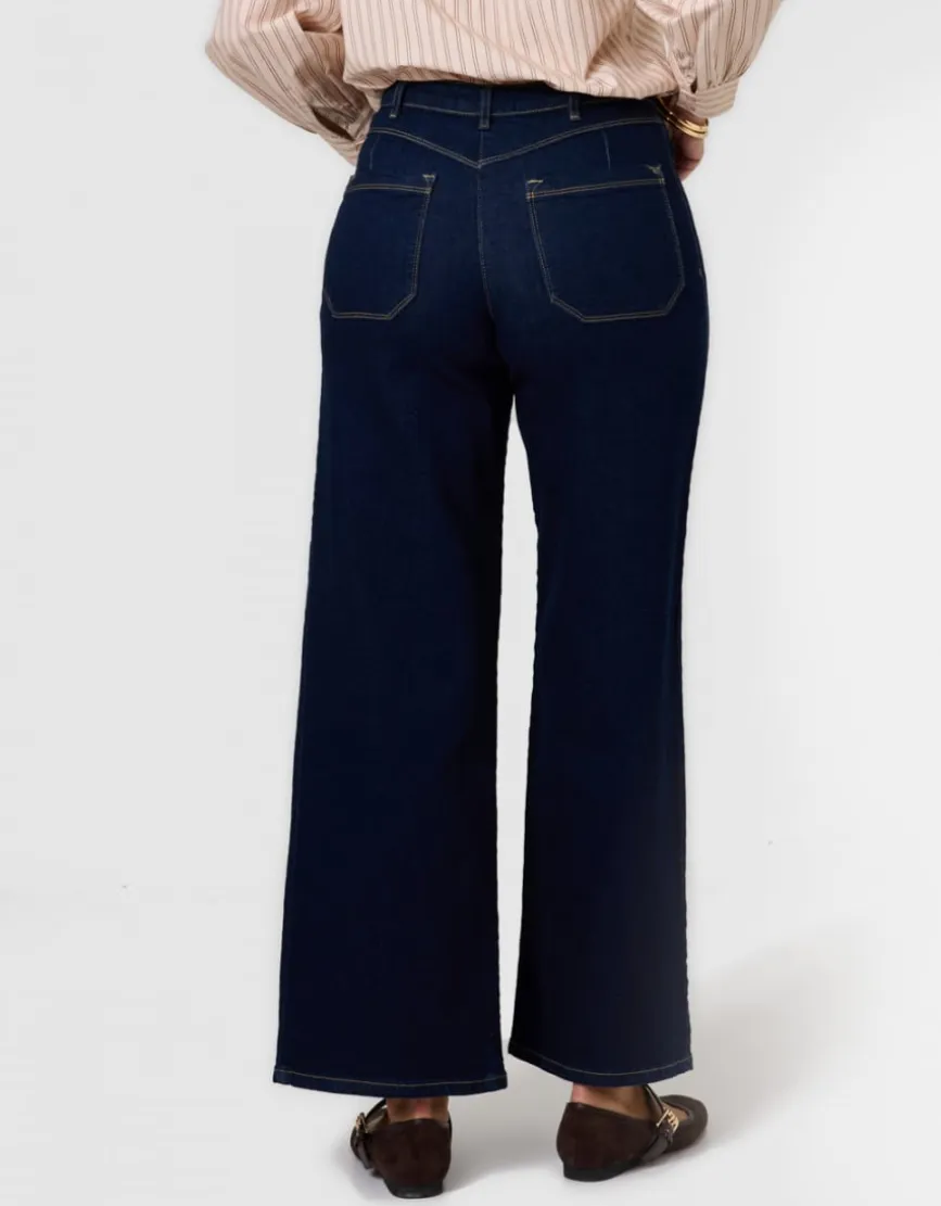 Jean large coton brut