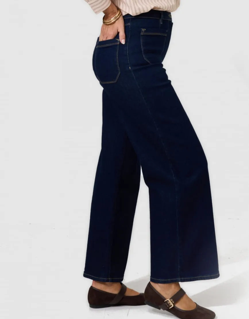 Jean large coton brut