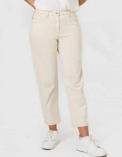 Jean mom 7/8è coton beige