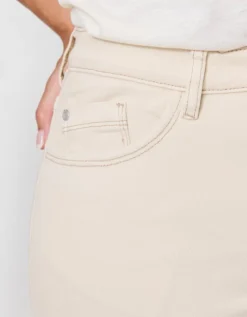 Jean mom 7/8è coton beige