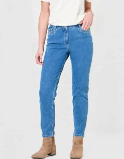 Jean regular coton bleu